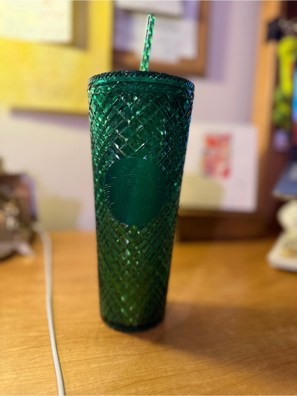 Green Starbucks Tumbler- winter collection